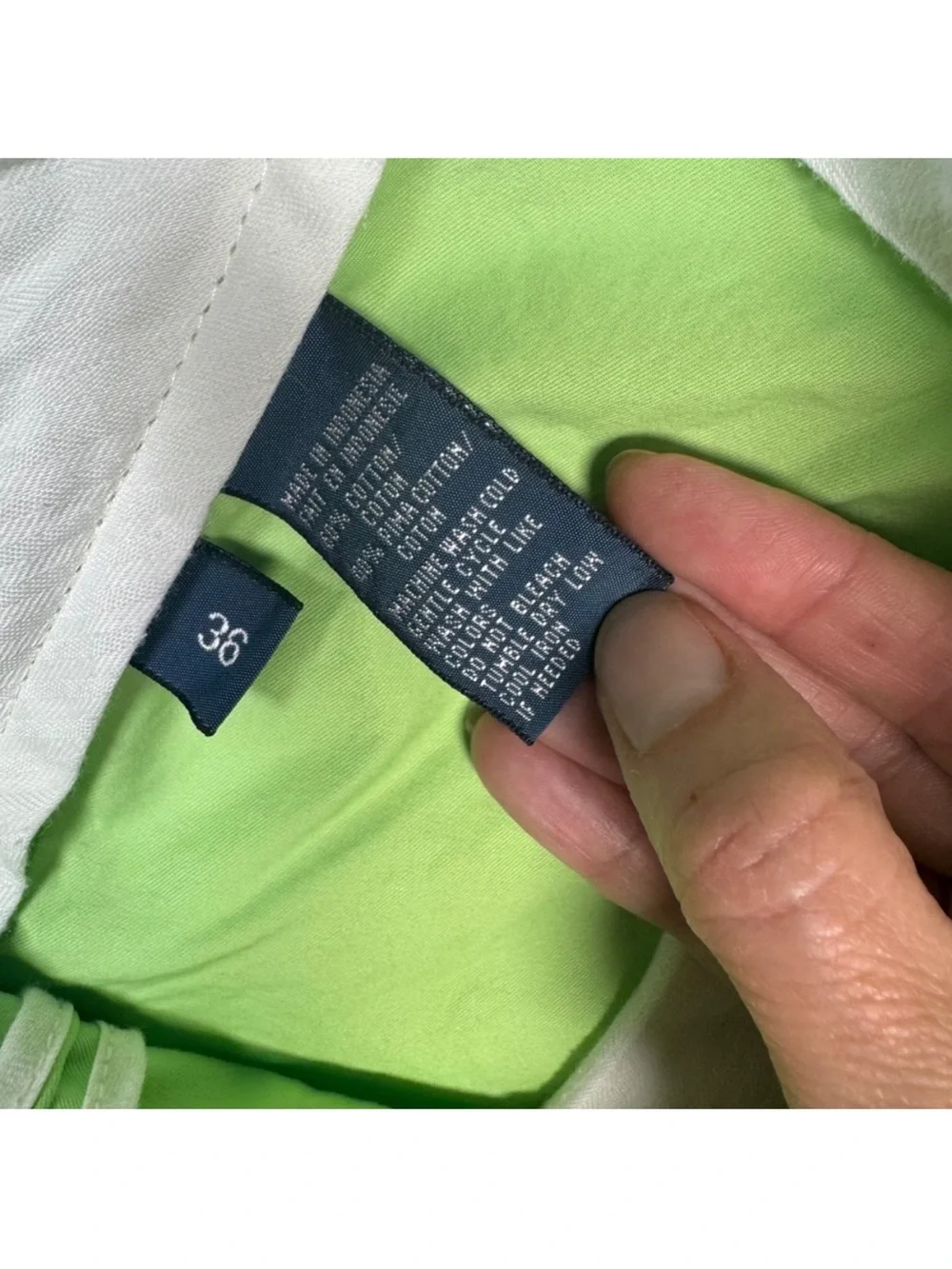 Polo by Ralph Lauren Mens Size 36 Lime Green Cotton Shorts Casual‎ Chino Golf